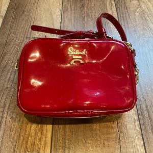 SALAD red patent leather handbag crossbody